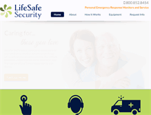 Tablet Screenshot of lifesafesecurity.com